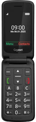 Produktbild von Gigaset GL595, Klappgehäuse, Single SIM, 7,11 cm (2.8"), 0,3 MP, 800 mAh, Schwarz