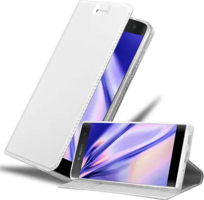 Obrázek produktu pro Cadorabo Pouzdro na mobilní telefon pro Sony Xperia XA2 Protective Case in Silver Cover Etui Book Case Booklet