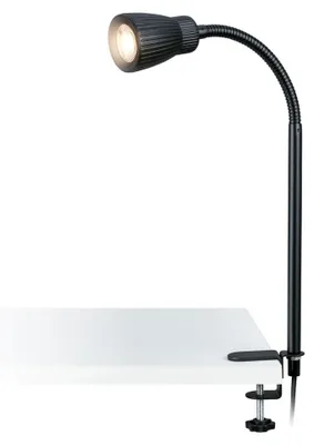 Produktbild von Briloner LED Klemmlampe Schwenkbar 8x54x3 cm 3,5W, 400lm, 3000K Warmweiß Kabelschalter Schwarz - Schreibtischlampe Büro Kinderzimmer