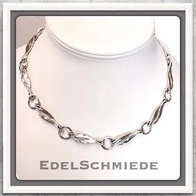 Produktbild von Edelschmiede925 Silbercollier m. individueller Oberflächenstruktur