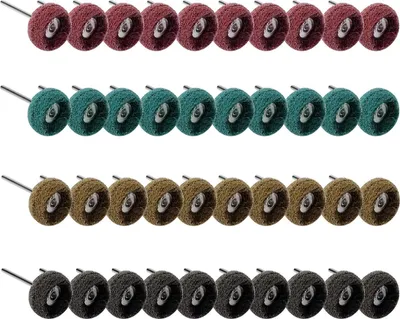 Produktbild von Set mit 40 Schleif- und Polierscheiben für Dremel-Rotationswerkzeuge und Tischschleifmaschinen für Holz, Körnung 80/150/240/300