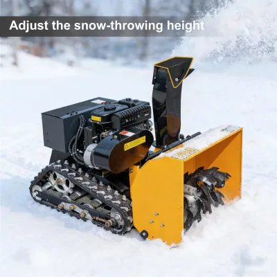 Produktbild von Schneefräse 60 cm - Funkferngesteuerter Schneeräumer-Roboter - 212 ccm Benzinmotor - Hydraulische Hebung - Wurfweite 12 m