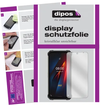 Obrázek produktu pro 2x ochrana displeje pro Ulefone Armor 8 čirá ochranná fólie displeje dipos