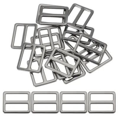 Produktbild von Steckverschluss - 15 Stück 25mm Klickverschluss aus Zinklegierung - Ersatz für Rucksackgurte und Gurtbänder - Hochschwarz