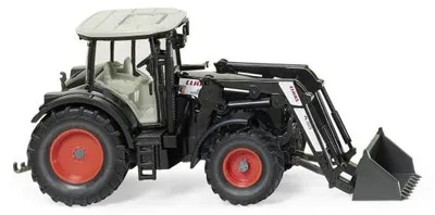 Zdjęcie produktu dla Ciągnik CLAAS Arion 640 czarny z ładowaczem czołowym 150, WIK036312, Scale1/87, WIKING