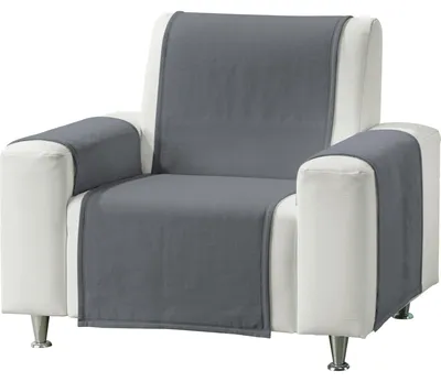 Produktbild von Erwin Müller Sessel- und Sofaschoner-Set Triest" 3-teilig dunkelgrau 75x200 cm"