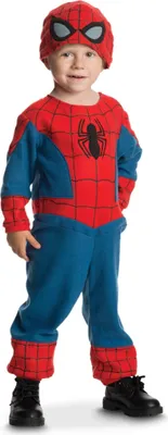 Produktbild von Offizielles Spiderman™-Babykostüm rot-blau-schwarz 2 bis 3 Jahre (83 bis 97 cm)