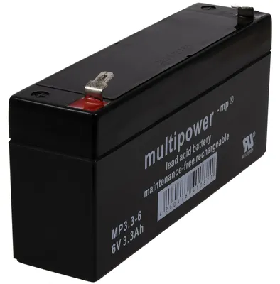 Produktbild von Powery Bleiakku (multipower) MP3,3-6 ersetzt Panasonic LC-R063R4P