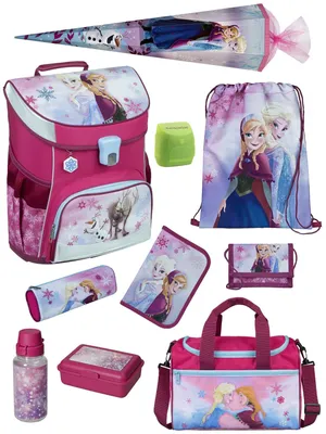 Produktbild von Scooli Ranzen-Set 10-teilig DISNEY DIE EISKÖNIGIN Schulranzen-Set mit Schultüte / Zuckertüte und Sporttasche