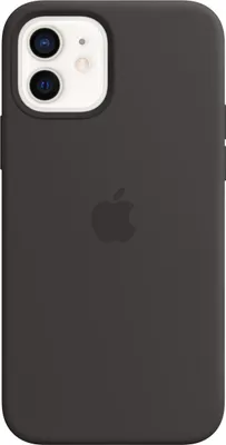 Produktbild von iPhone 12 | 12 Pro Silikon Case mit MagSafe - Schwarz Handyhülle