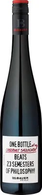 Produktbild von Bauer Cabernet Sauvignon One bottle of my Cabernet Sauvignon beats 23 semesters of philosophy 2024 Pfalz | Deutschland | 14% vol | 0,75 l