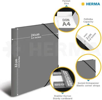 Produktbild von HERMA 19373, A4, Lagerung, Mehrfarbig