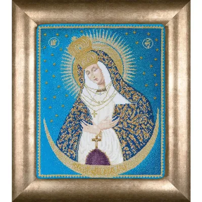 Zdjęcie produktu dla Zestaw do haftu krzyżykowego Thea Gouverneur "Matka Boska Ostrobramska Aida", wzór do liczenia, 25x30cm
