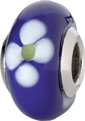 Produktbild von CEM Beads Drops Glaskugel blau 925/-Silber Kern CD701