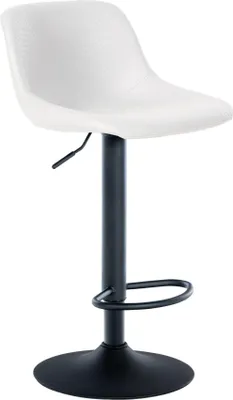Image de Tabouret de bar - chaise haute - piétement en trompette pivotant à 360°, hauteur réglable pour plus de confort