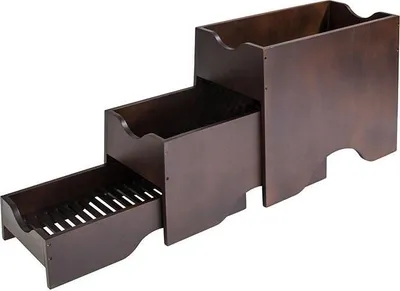 Produktbild von Buffetgestell 3-teilig aus Holz Farbe: Wenge, zusammenschiebbar, universell einsetzbar
