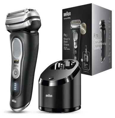 Produktbild von Braun Series 9 9460cc, Folienschaber, Schwarz, Edelstahl, Akku, Lithium-Ion (Li-Ion), 60 min