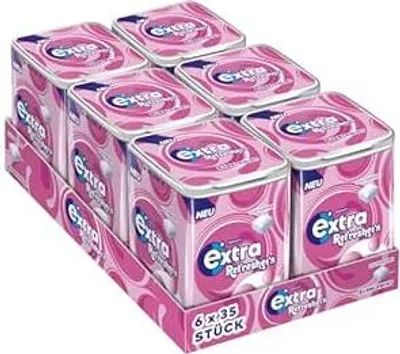 Produktbild von EXTRA REFRESHERS Dose Bubblemint 6x35 Stück (Schaukarton - 6 Dosen)