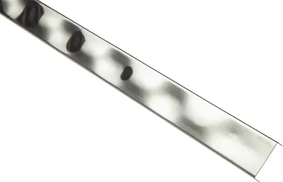 Produktbild von Fliesenbordüren Fliesenleiste, langlebig & rostfrei als Kantenschutz, Abschluss & Dekoration - (2 Meter EB4, silber gebürstet)  Fliesen Badezimmer