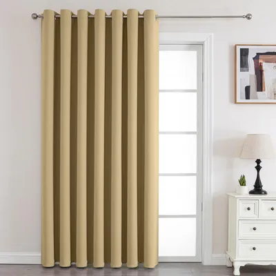 Thermo-Verdunkelungsvorhang mit Ösen, 140x240 cm, Beige, 1 Stück