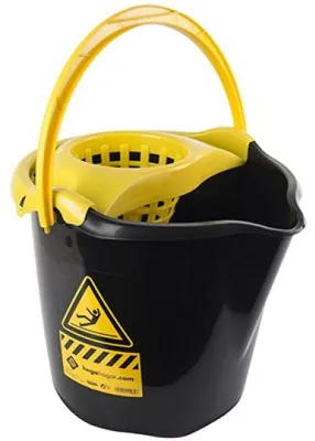 Produktbild von Hega Hogar Wischeimer - schwarz - 13,5 Liter - 32 x 30 cm