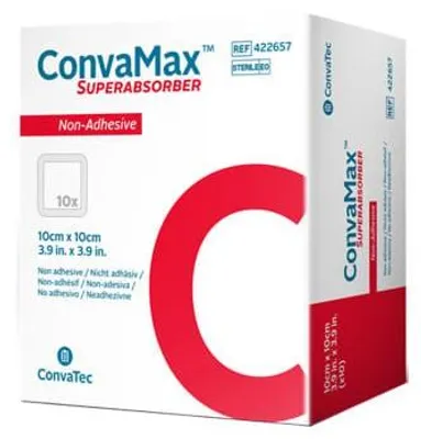 Produktbild von Convamax Superabsorber nicht adhäsiv 10x10 cm 10 St