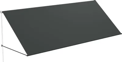 Obrázok produktu pre JOIEYOU balkónové markízy 350x145cm ochrana proti vetru a UV žiareniu vertikálna markíza sťahovacia vonkajšia roleta roleta odolná proti poveternostným vplyvom okenná markíza vonkajšie tienenie pre terasu záhradu (antracit)