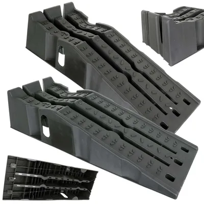 Productafbeelding van Oprijplanken voor auto's, 2 stuks. Draagvermogen 8 ton, hoogte 160 mm, merk TC Technic