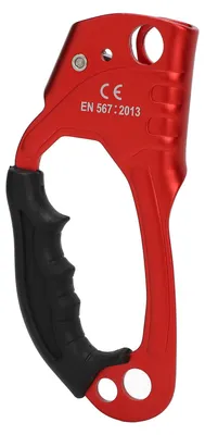 Produktbild von Klettersteigklemme, Aluminiumlegierung, Rechtsgriff, Bergsteigerfelsen, ergonomische Abseilausrüstung