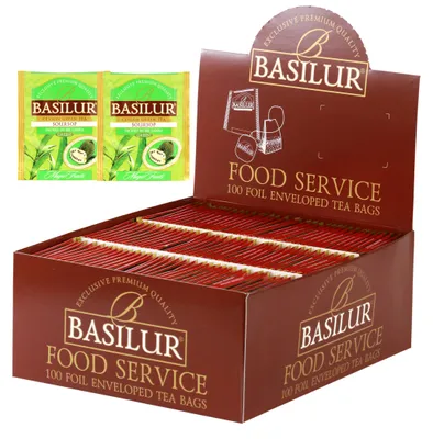 Obrázok produktu pre Čaj Basilur Green Tea Soursop, náhradné balenie - 100 x 1,5 g