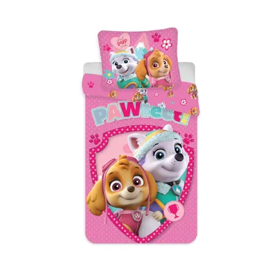 Produktbild von Paw Patrol Baby- Bettwäsche Set "PAWtect! mit Skye und Everest 100 x 135 cm