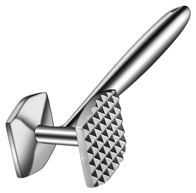 Fleischklopfer, doppelseitig, Edelstahl, ergonomisch, 1 Stück