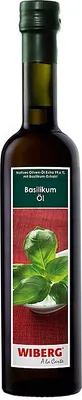 Produktbild von Wiberg Basilikum Öl aus hochwertigem Nativem Olivenöl Flasche 500ml