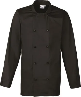 Produktbild von Premier - "Cuisine" Kochjacke für Herren/Damen Unisex PC6710 (M) (Schwarz)