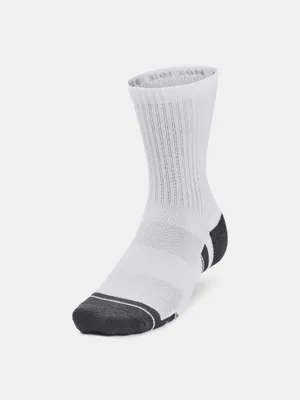 Produktbild von Under Armour Socken Ua Performance Baumwolle 3P Mid-Wht 1379530-100__LG