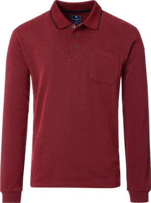 Produktbild von Redmond - Herren Polo-Shirt Langarm (252880700), Größe:6XL, Farbe:Rot(500)