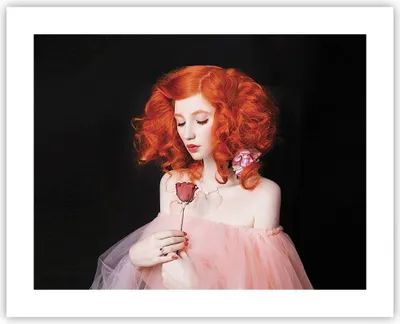 Produktbild von Poster - Poster ohne Rahmen - Erz Frau Rose - 50x40 cm - Wand Bild - Wanddeko - Wandbilder - Kunstposter - Wandposter - Bilder - Kunstdruck - Wanddekoration - Wandbild - P2XAA50x40-4369