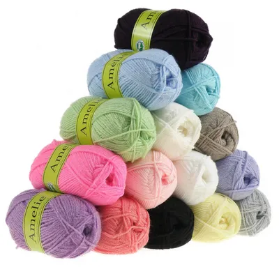AMELIE, Strickgarn, 50g, Strickwolle, Baby Strickgarn,