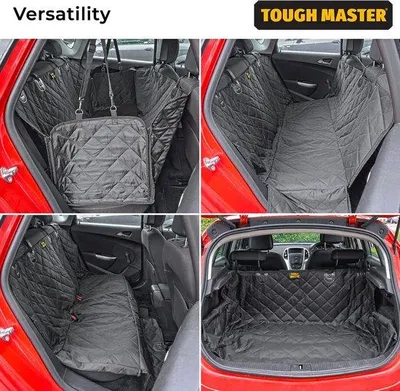 Productafbeelding van Famanu universele autostoelhoes - Comfortabele rugleuningbeschermer, antislip, zwart