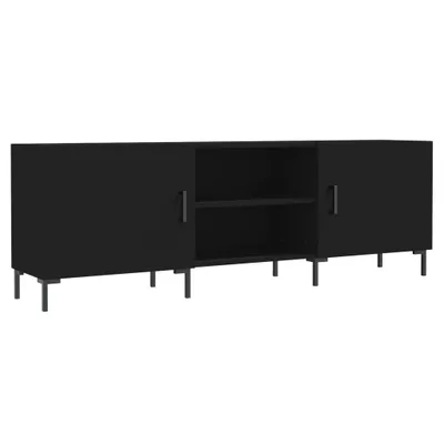 Obrázek produktu pro vidaXL TV skříňka černá 150x30x50 cm Dřevěný materiál