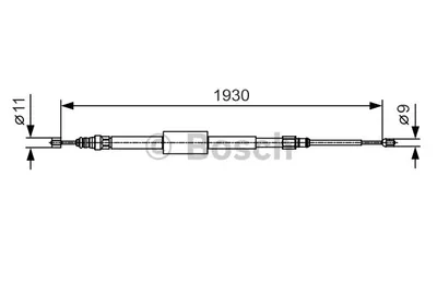 Produktbild von Bosch Seilzug, Feststellbremse  1 987 482 011