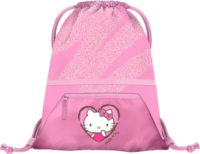 Obrázok produktu pre Taška Baagl Turnbeutel pre dievčatá, športová taška so zipsom - Hello Kitty