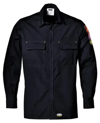 Produktbild von Sir Safety Polytech Herren Arbeitshemd flammhemmend antistatisch säurebeständig, 2XL+, Marineblau