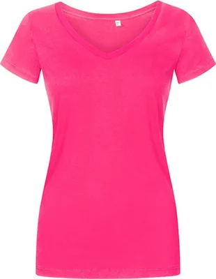 Produktbild von X.O V-Ausschnitt T-Shirt Plus Size Damen, Pink, XXXL