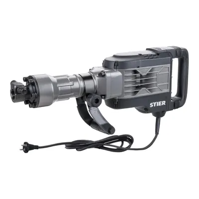Produktbild von STIER Abbruchhammer SAH2000, 1700 W, 50 J, 2000 Schläge pro Min, Sechskant Aufnahme, 3 m Kabellänge, HEX-Werkzeugaufnahmesystem, inkl. Ölstandkontrolle und verstellbaren Handgriff