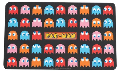 Produktbild von Pac-Man Brettchen - Allover Retro Frühstücksbrettchen Schneidebrettchen aus Resopal Schwarz