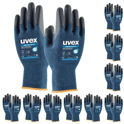 Obrázek produktu pro Uvex phynomic pro 2, Rukavice do dílny, Antracit, Modrá, Dospělý, Dospělý, Unisex, Německý