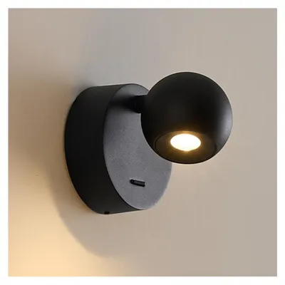 Produktbild von KOSILUM - Wandleuchte, Aluminium - Schwarz - Loën