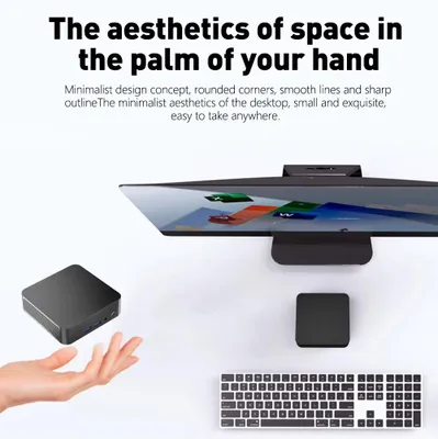 Immagine prodotto di Mini PC - Processore Intel Core i9 - 16 GB di RAM - 1 TB di SSD - Windows 11 Pro - Design compatto