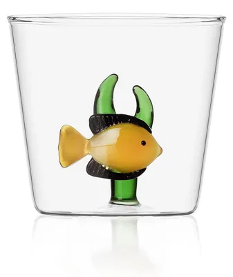 Tumbler Confish Gelb/Grün, 35 cl, Borosilikatglas